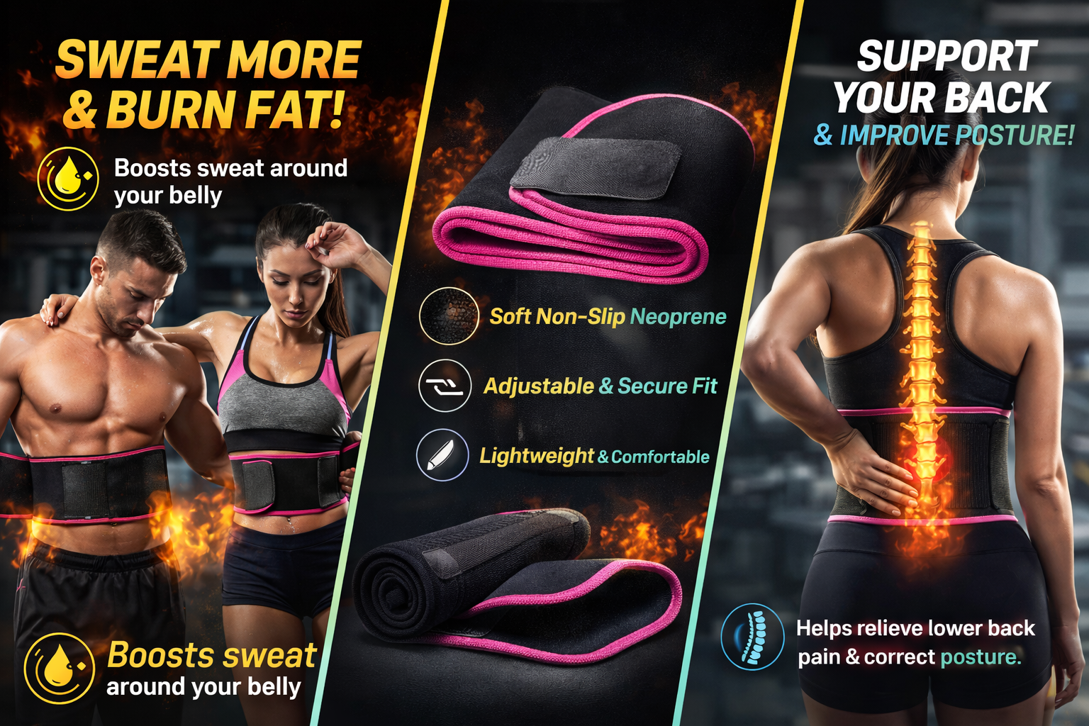 Slim core Waist Belt